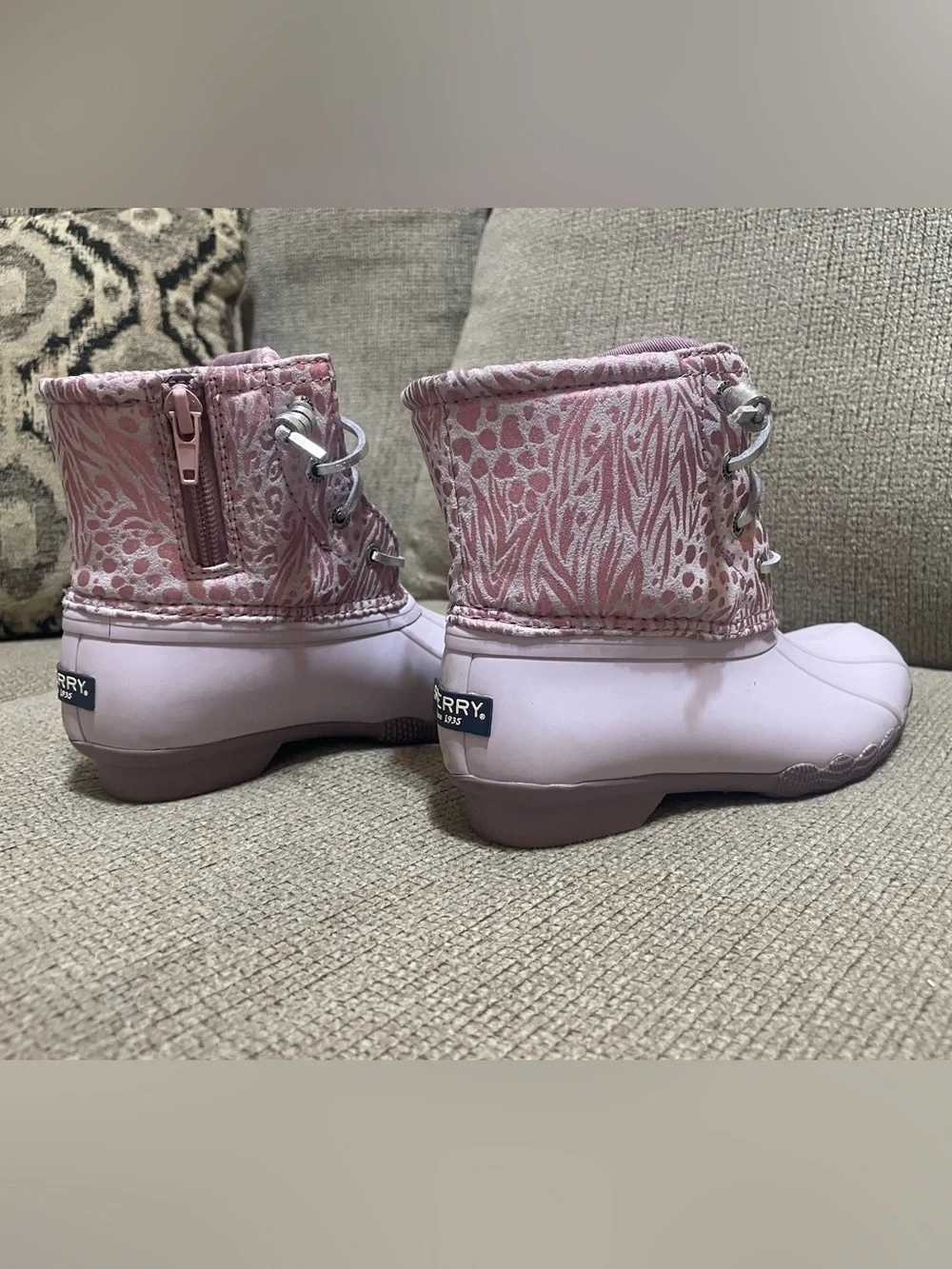 Sperry Kids' Lavender Waterproof Duck Boots